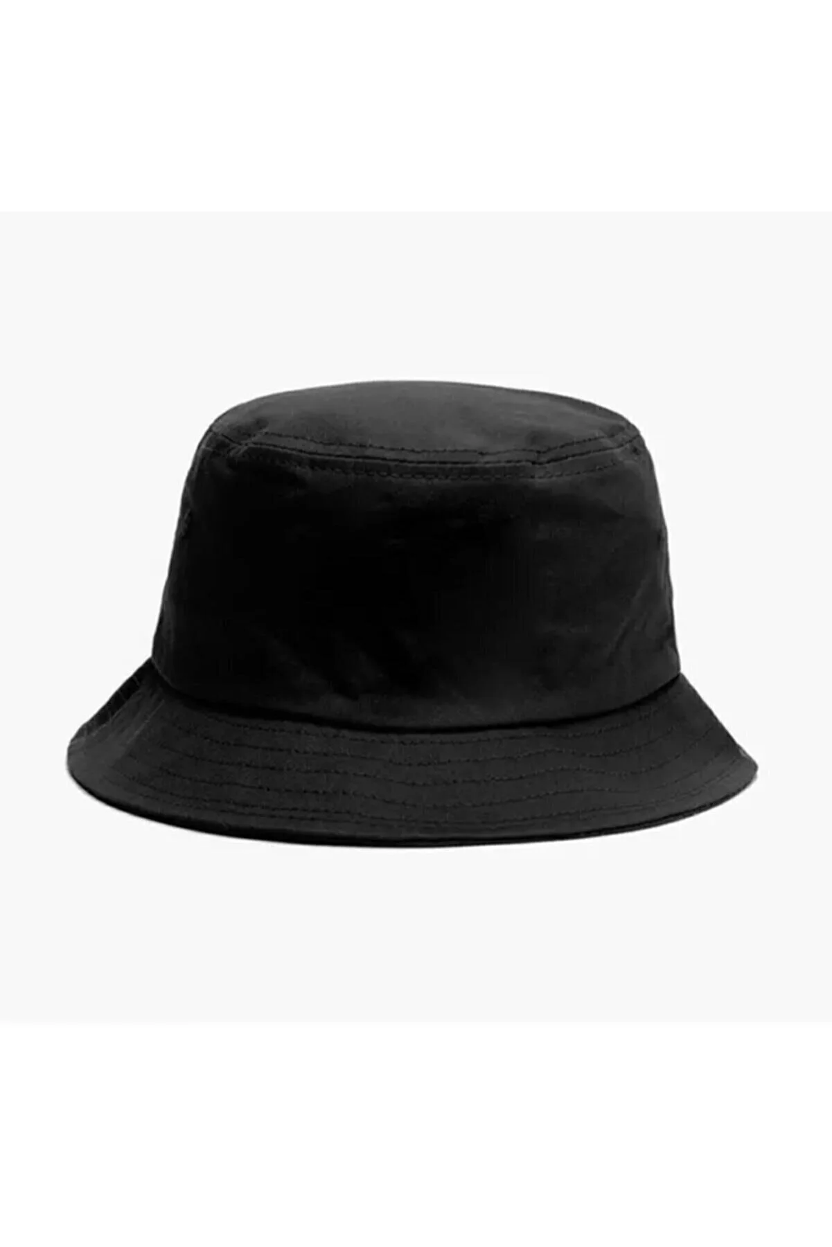 Düz Siyah Kova Şapka Balıkçı Şapka